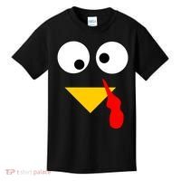 Turkey Face Gobble Thanksgiving Kids T-Shirt thumb 0