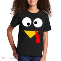 Turkey Face Gobble Thanksgiving Kids T-Shirt thumb 2