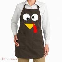 Turkey Face Gobble Thanksgiving Apron thumb 2