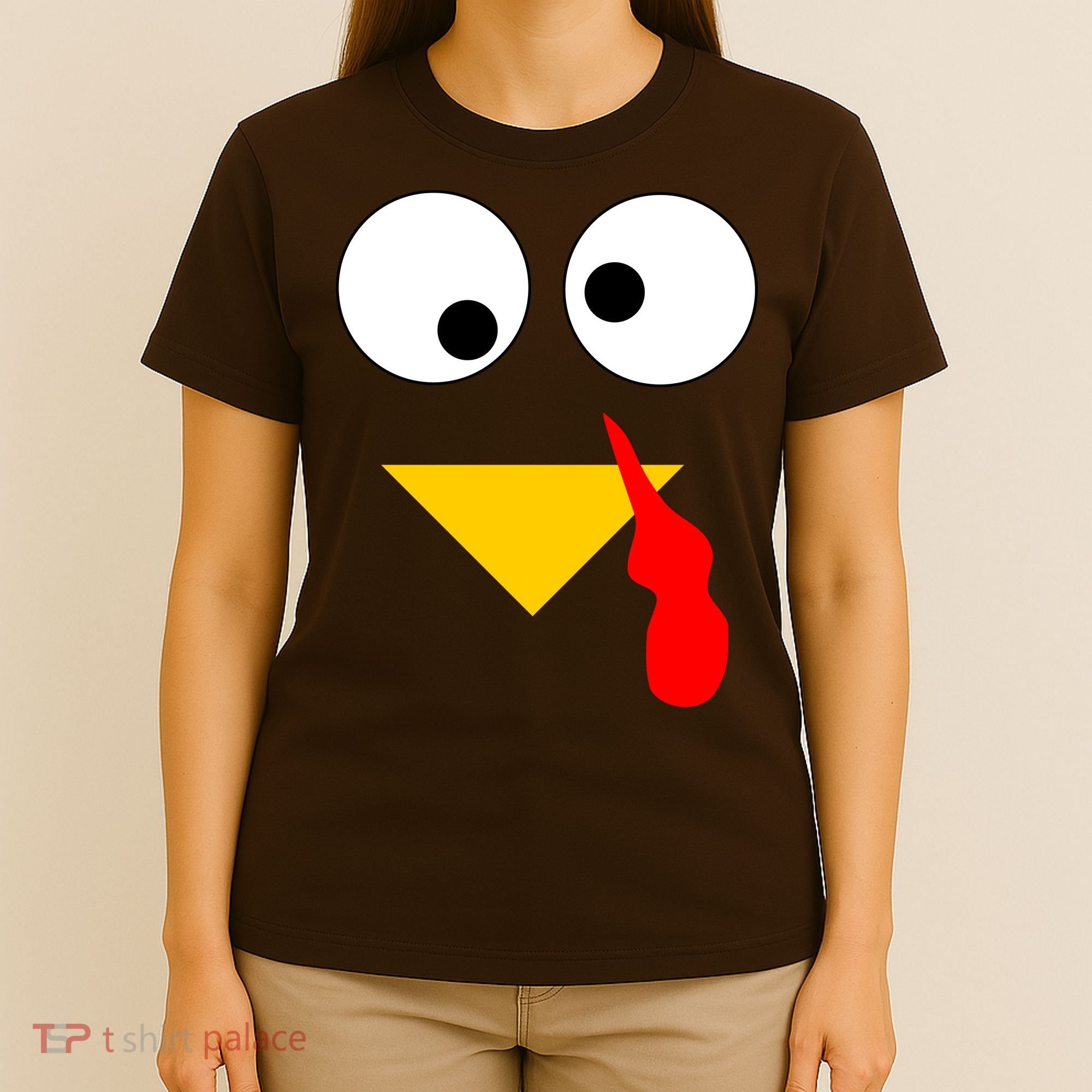 Turkey Face Gobble Thanksgiving T-Shirt