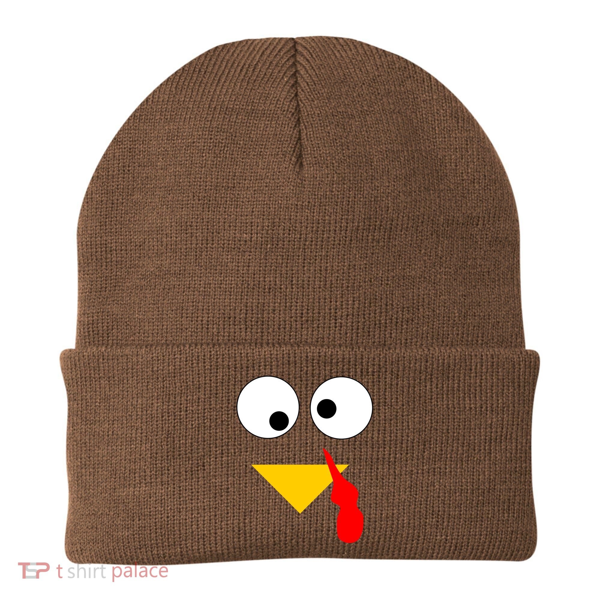 Turkey Face Gobble Thanksgiving Beanie