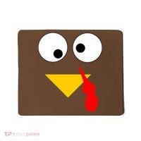 Turkey Face Gobble Thanksgiving Mousepad thumb 0