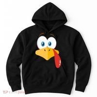 Turkey Face Pilgrim Funny Cute Hoodie thumb 0