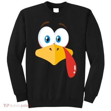 Turkey Face Pilgrim Funny Cute Sweatshirt