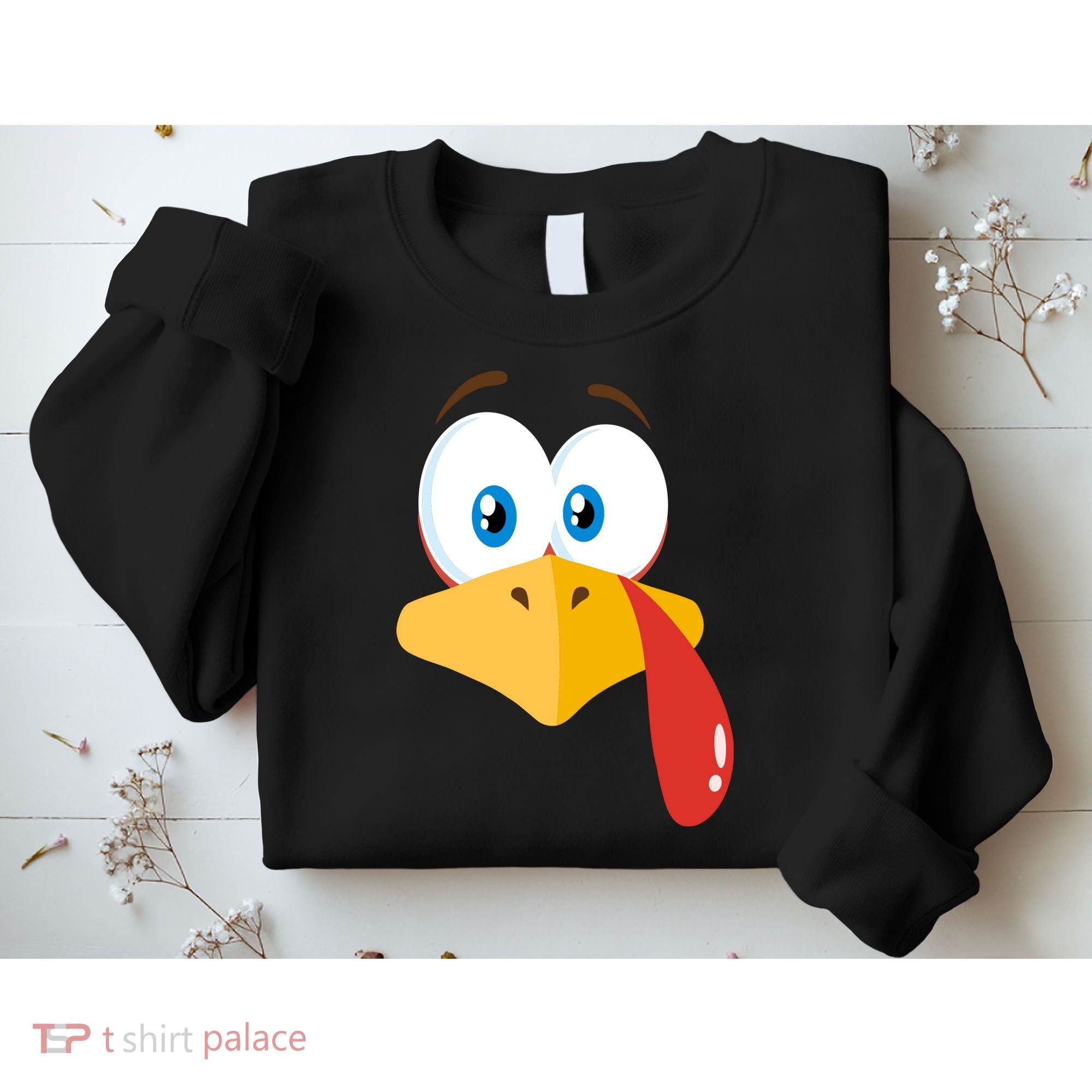 Turkey Face Pilgrim Funny Cute Sweatshirt