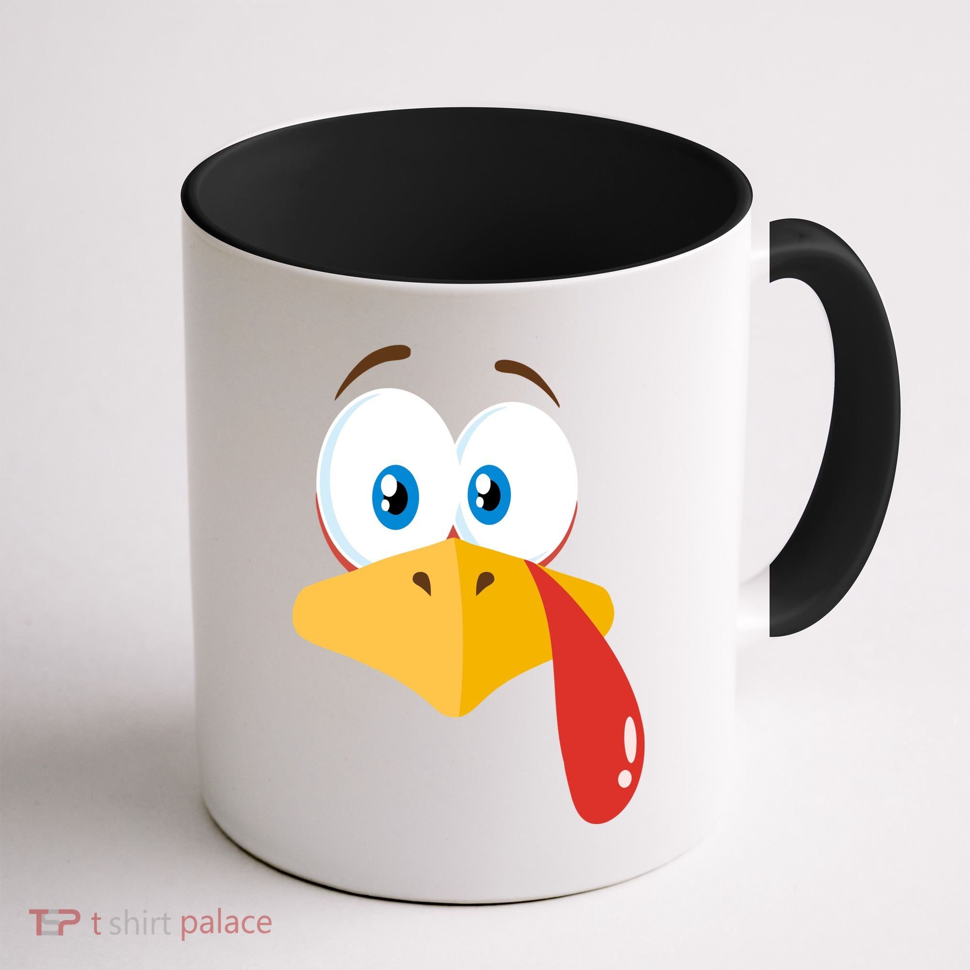 Turkey Face Pilgrim Funny Cute Coffee Mug