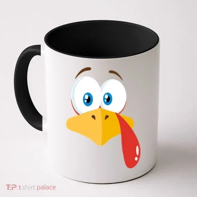 Turkey Face Pilgrim Funny Cute Coffee Mug