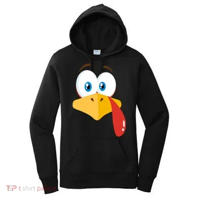Turkey Face Pilgrim Funny Cute Women's Hoodie