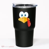 Turkey Face Pilgrim Funny Cute Tumbler thumb 0