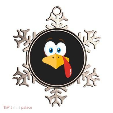 Turkey Face Pilgrim Funny Cute Ornament