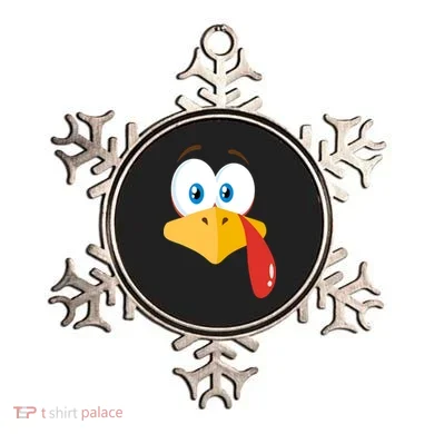 Turkey Face Pilgrim Funny Cute Ornament