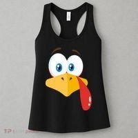Turkey Face Pilgrim Funny Cute Women's Tank Top thumb 3