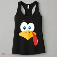 Turkey Face Pilgrim Funny Cute Women's Tank Top thumb 3