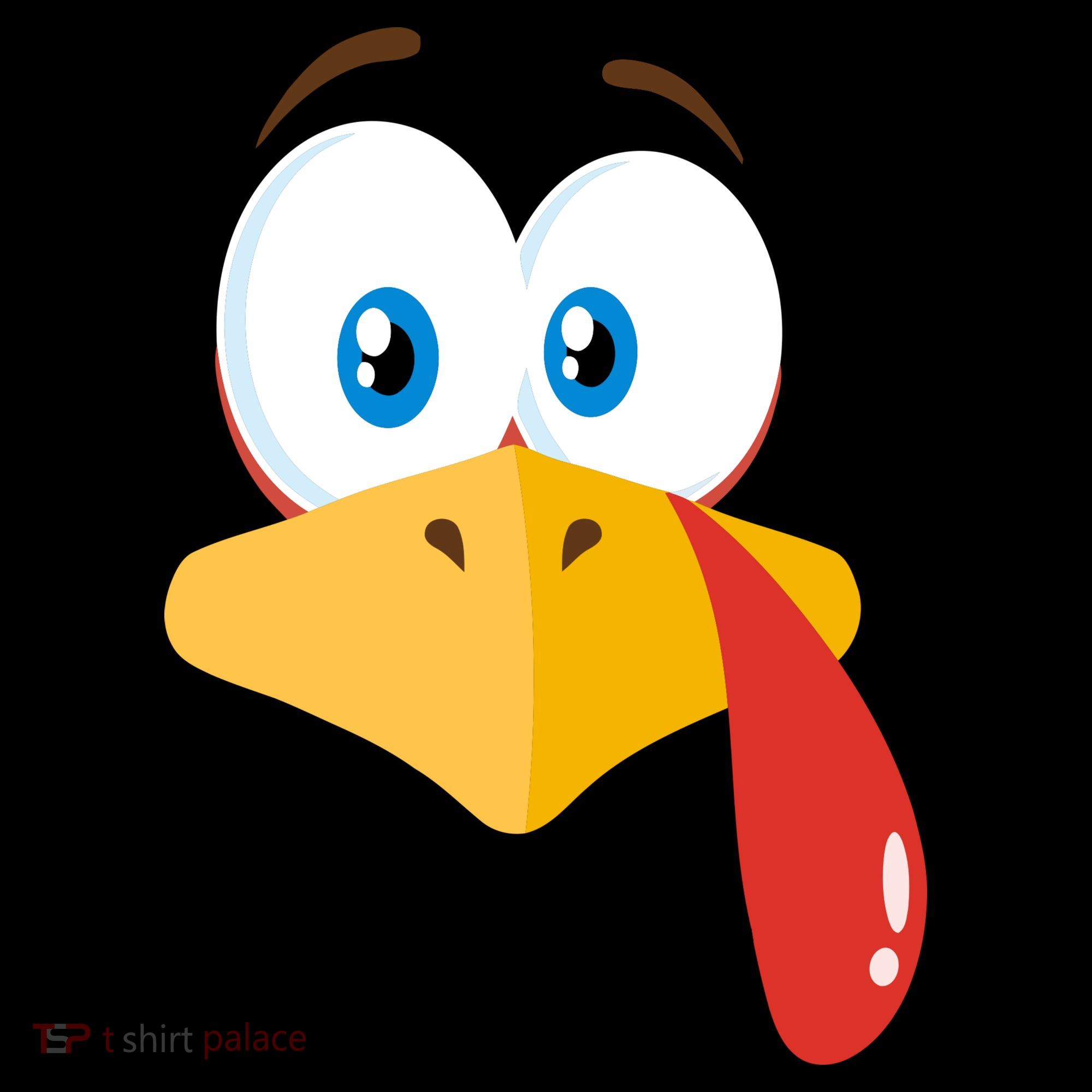 Turkey Face Pilgrim Funny Cute Toddler Hoodie