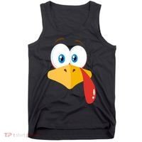 Turkey Face Pilgrim Funny Cute Tank Top thumb 0
