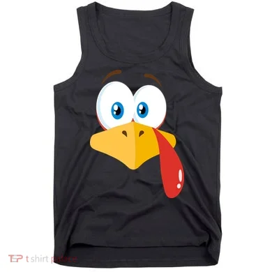 Turkey Face Pilgrim Funny Cute Tank Top