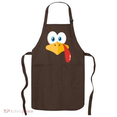Turkey Face Pilgrim Funny Cute Apron