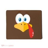 Turkey Face Pilgrim Funny Cute Mousepad thumb 0