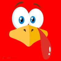 Turkey Face Pilgrim Funny Cute Santa Hat thumb 1