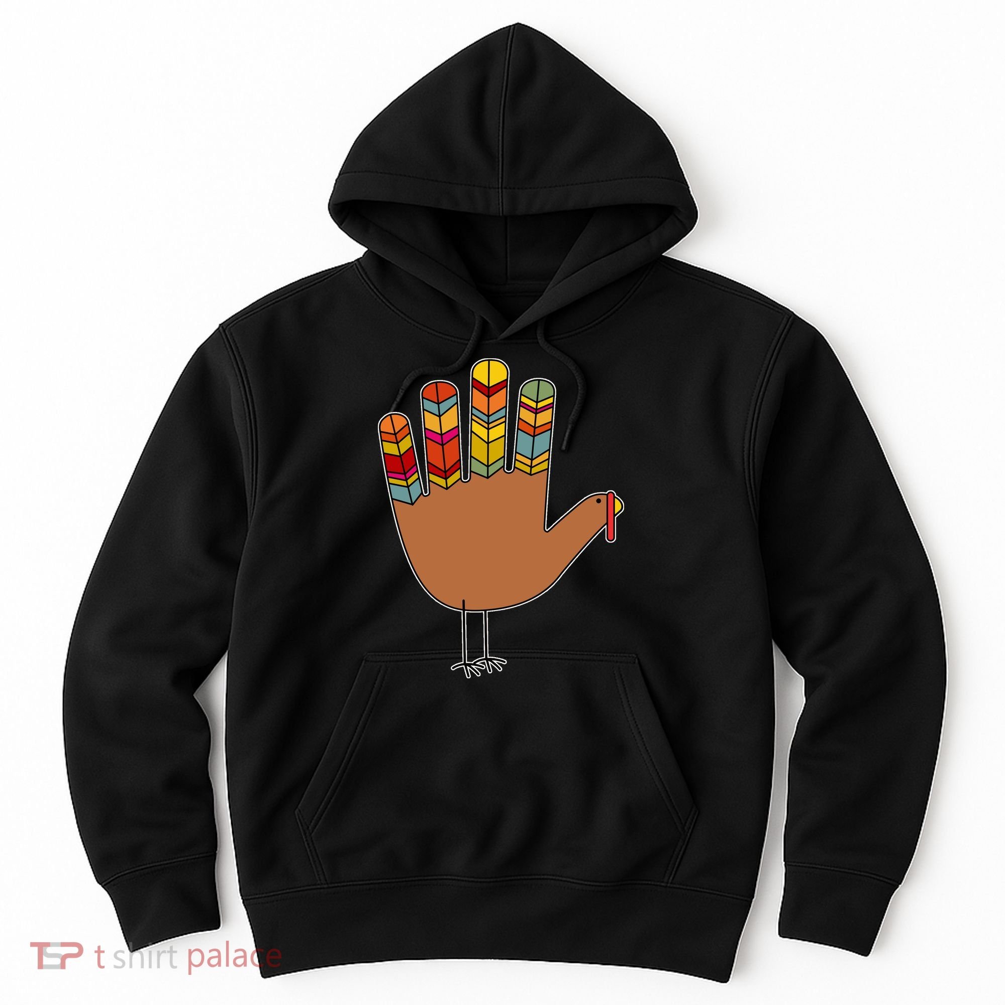 Turkey Hand High Five Hoodie