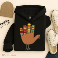 Turkey Hand High Five Hoodie thumb 4