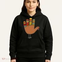 Turkey Hand High Five Hoodie thumb 5
