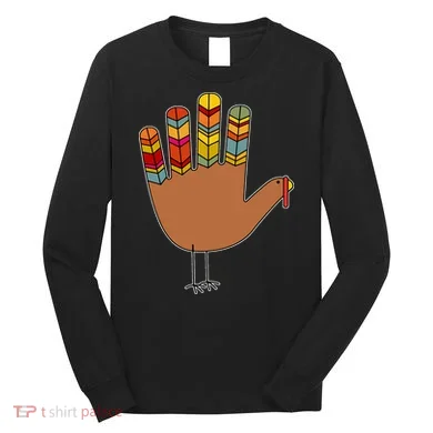 Turkey Hand High Five Long Sleeve Shirt