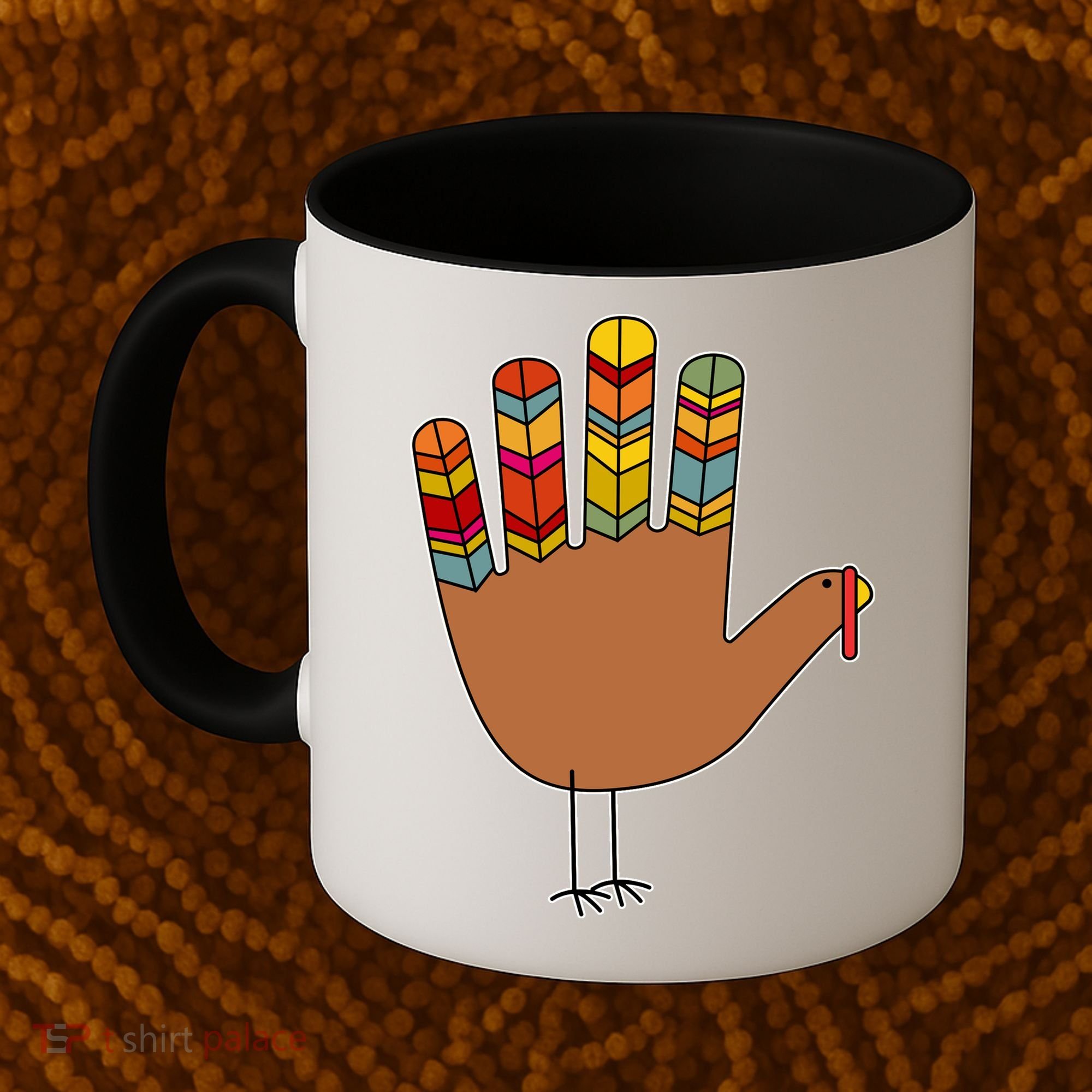 Turkey Hand High Five Coffee Mug