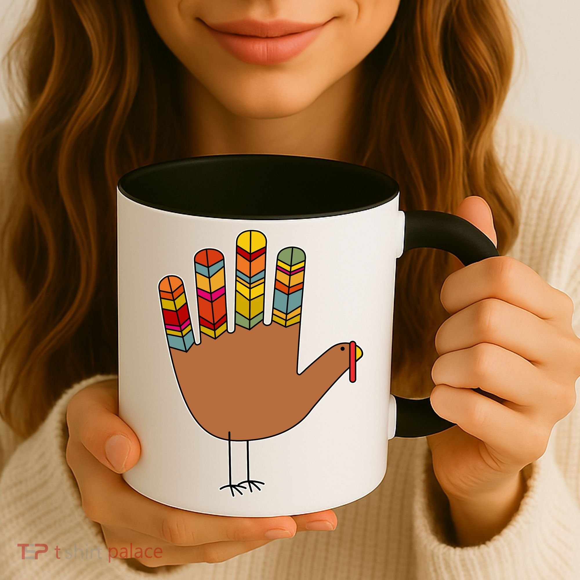 Turkey Hand High Five Coffee Mug