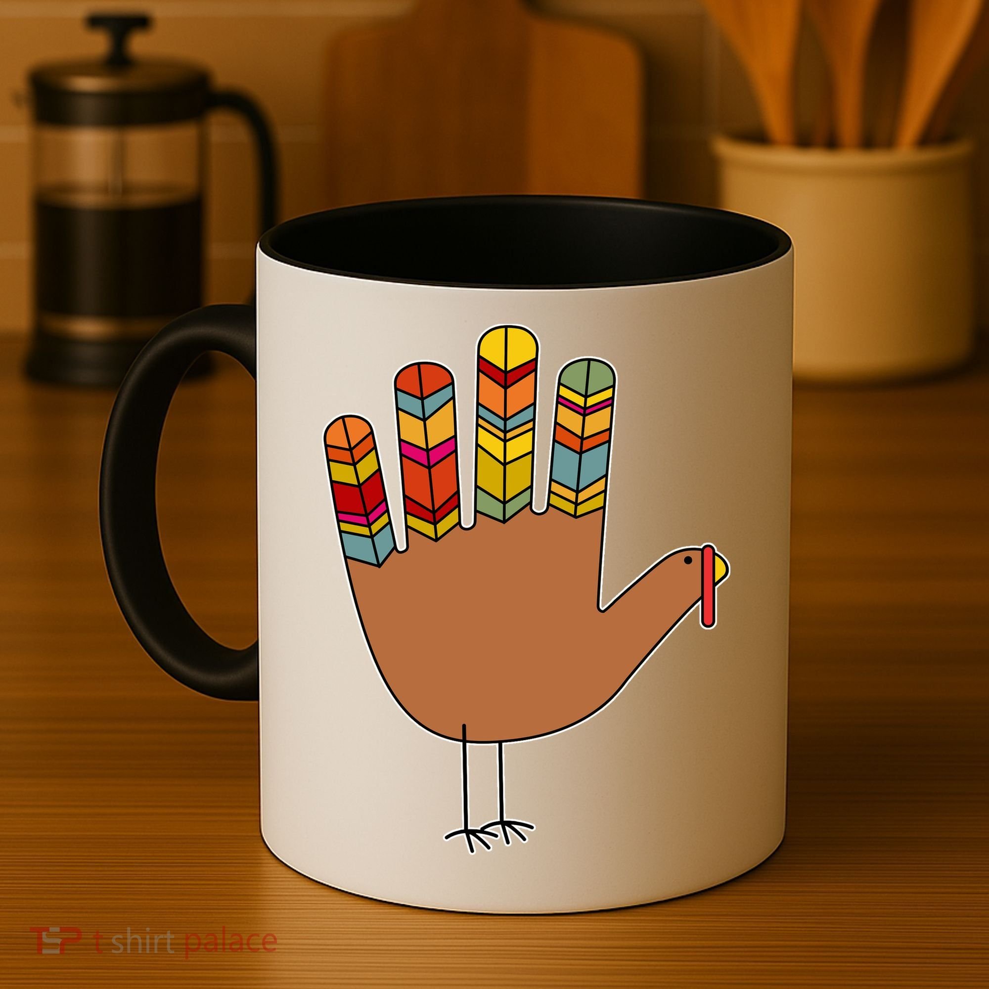 Turkey Hand High Five Coffee Mug