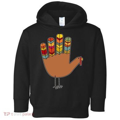 Turkey Hand High Five Toddler Hoodie