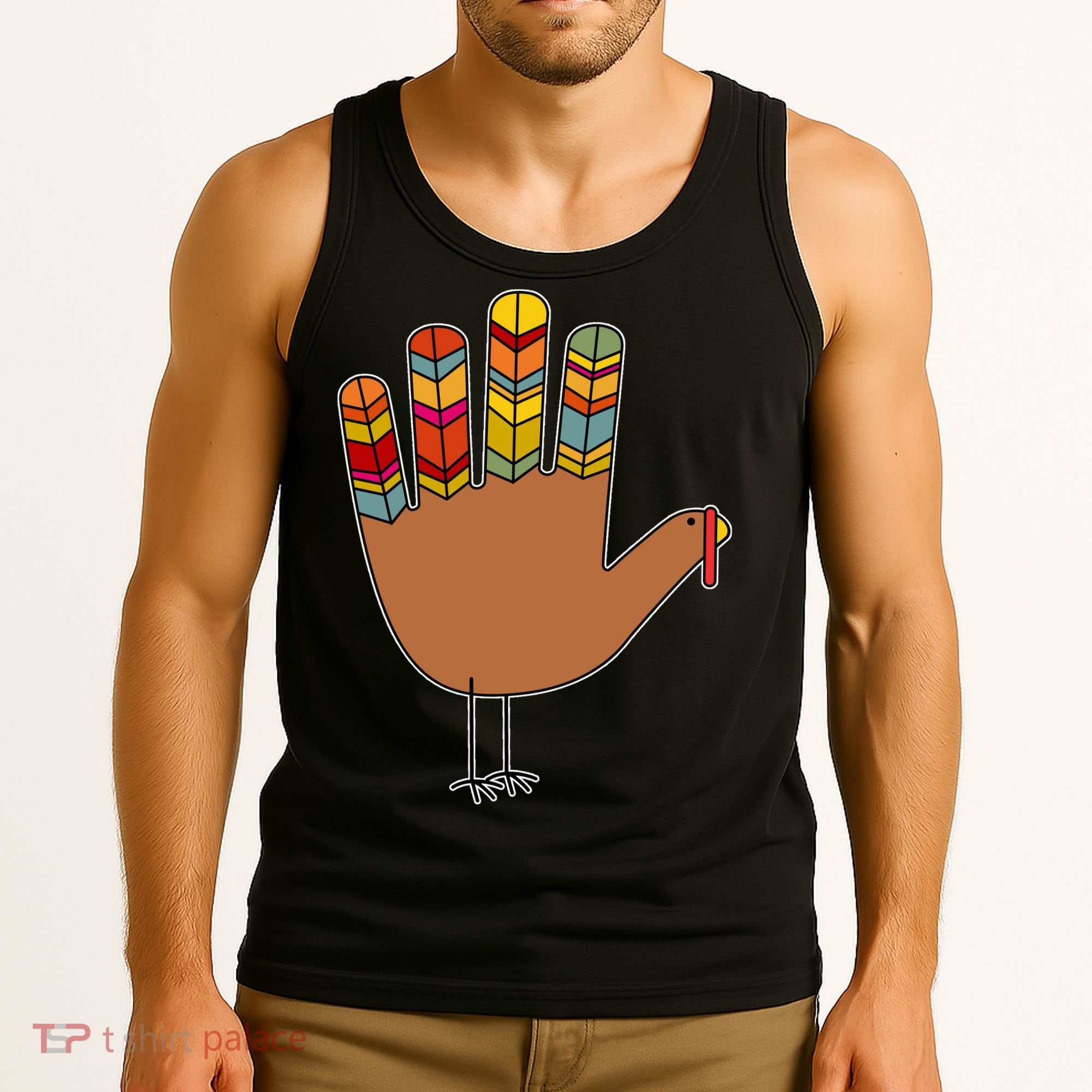 Turkey Hand High Five Tank Top