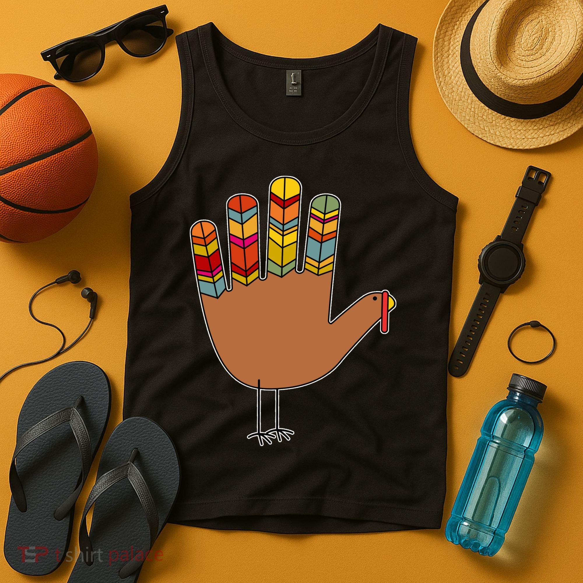 Turkey Hand High Five Tank Top