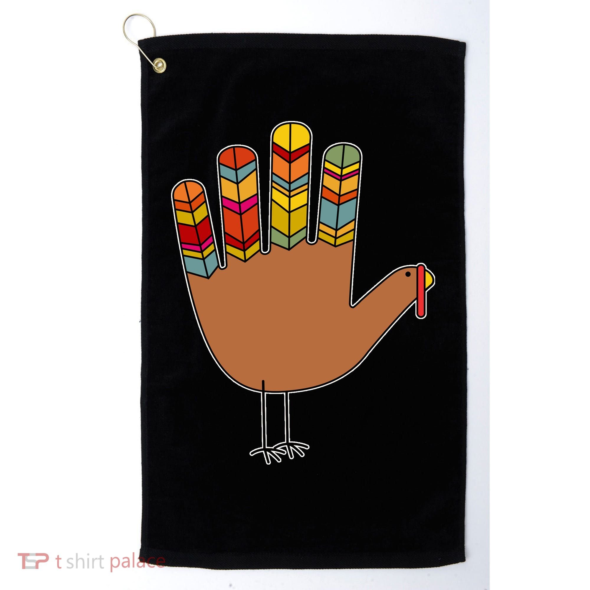Turkey Hand High Five Golf Towel