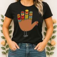 Turkey Hand High Five Women's T-Shirt thumb 2