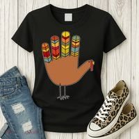 Turkey Hand High Five Women's T-Shirt thumb 3