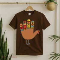 Turkey Hand High Five T-Shirt thumb 2