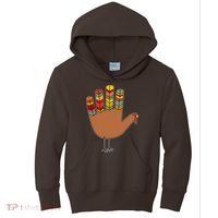 Turkey Hand High Five Kids Hoodie thumb 0