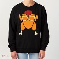 Turkey Head Happy Thanksgiving Day Funny Women's Sweatshirt thumb 0