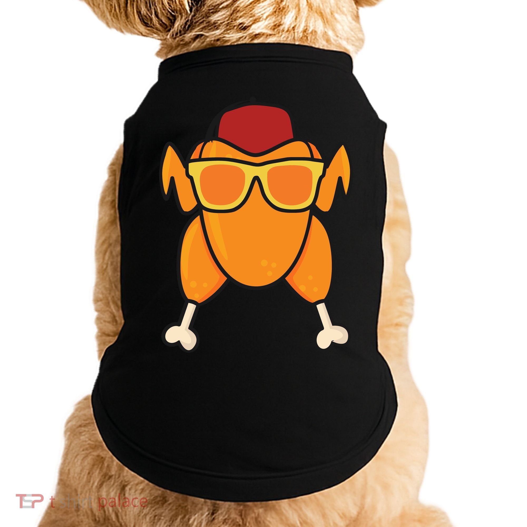 Turkey Head Happy Thanksgiving Day Funny Doggie Tank