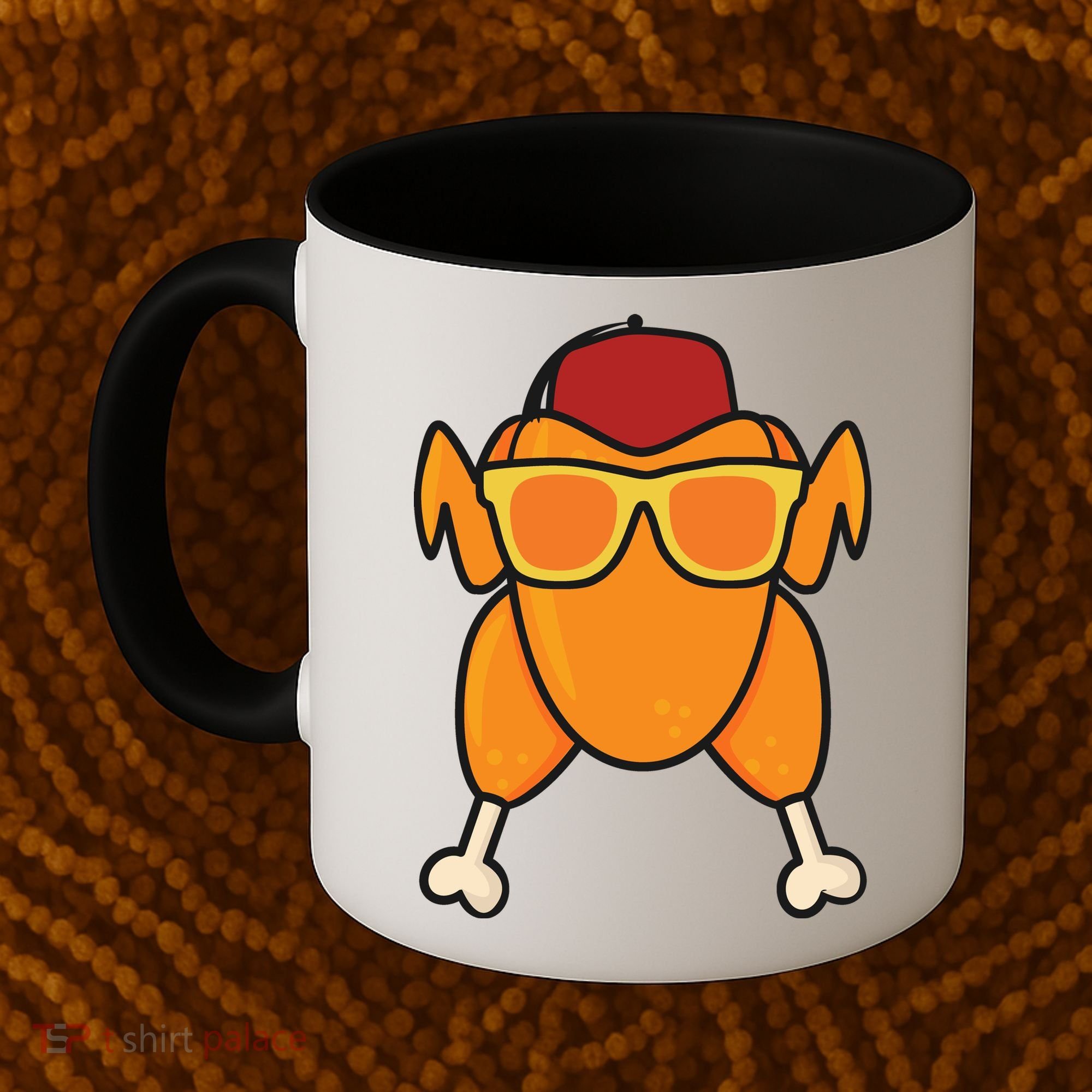 Turkey Head Happy Thanksgiving Day Funny Coffee Mug