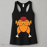Turkey Head Happy Thanksgiving Day Funny Women's Tank Top thumb 3