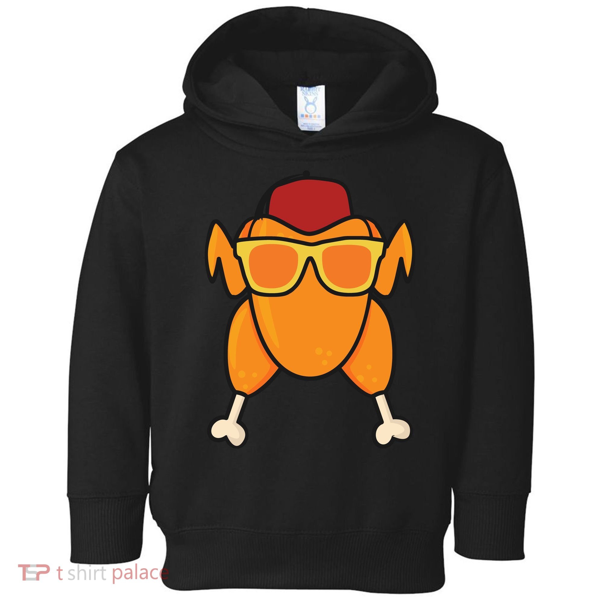 Turkey Head Happy Thanksgiving Day Funny Toddler Hoodie