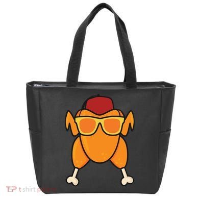 Turkey Head Happy Thanksgiving Day Funny Tote Bag