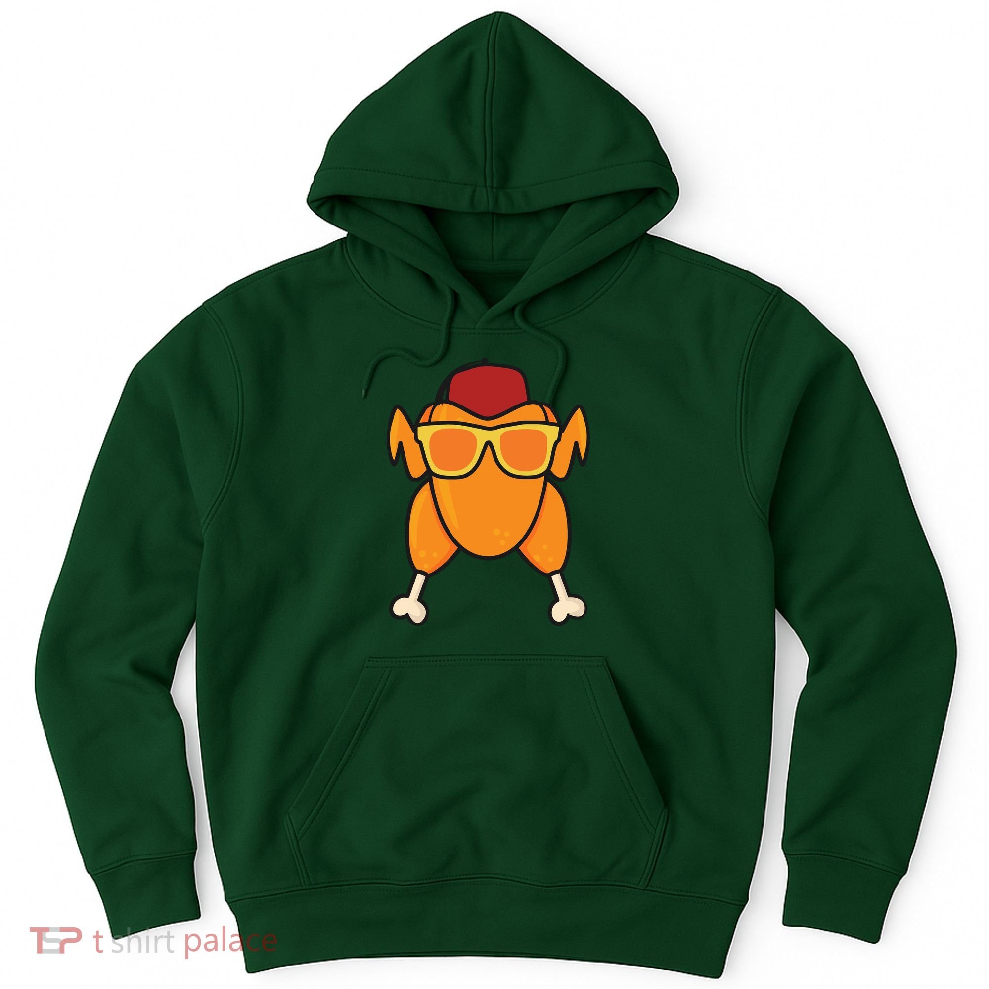 Turkey Head Happy Thanksgiving Day Funny Hoodie