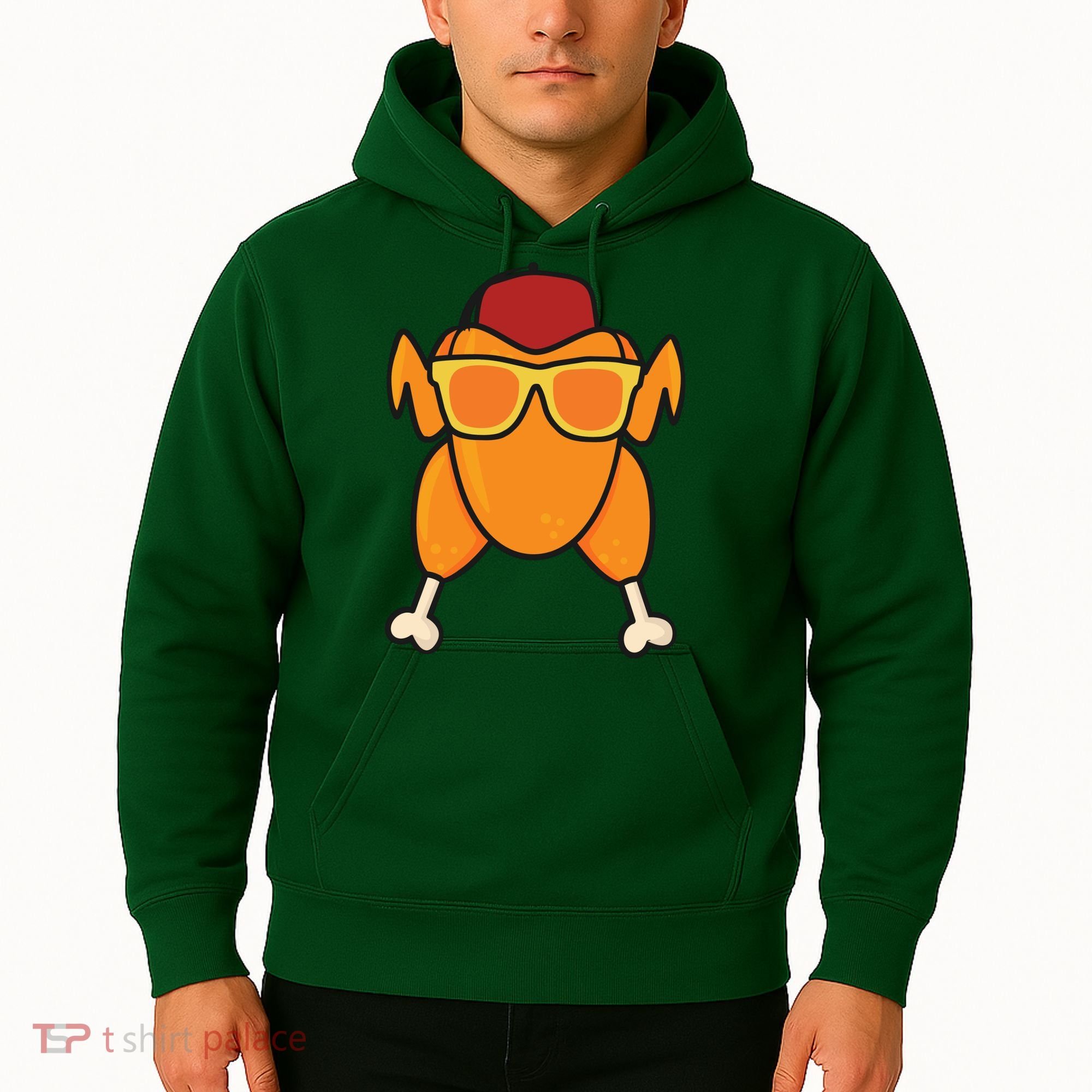 Turkey Head Happy Thanksgiving Day Funny Hoodie