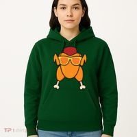 Turkey Head Happy Thanksgiving Day Funny Hoodie thumb 5
