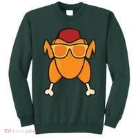 Turkey Head Happy Thanksgiving Day Funny Sweatshirt thumb 0