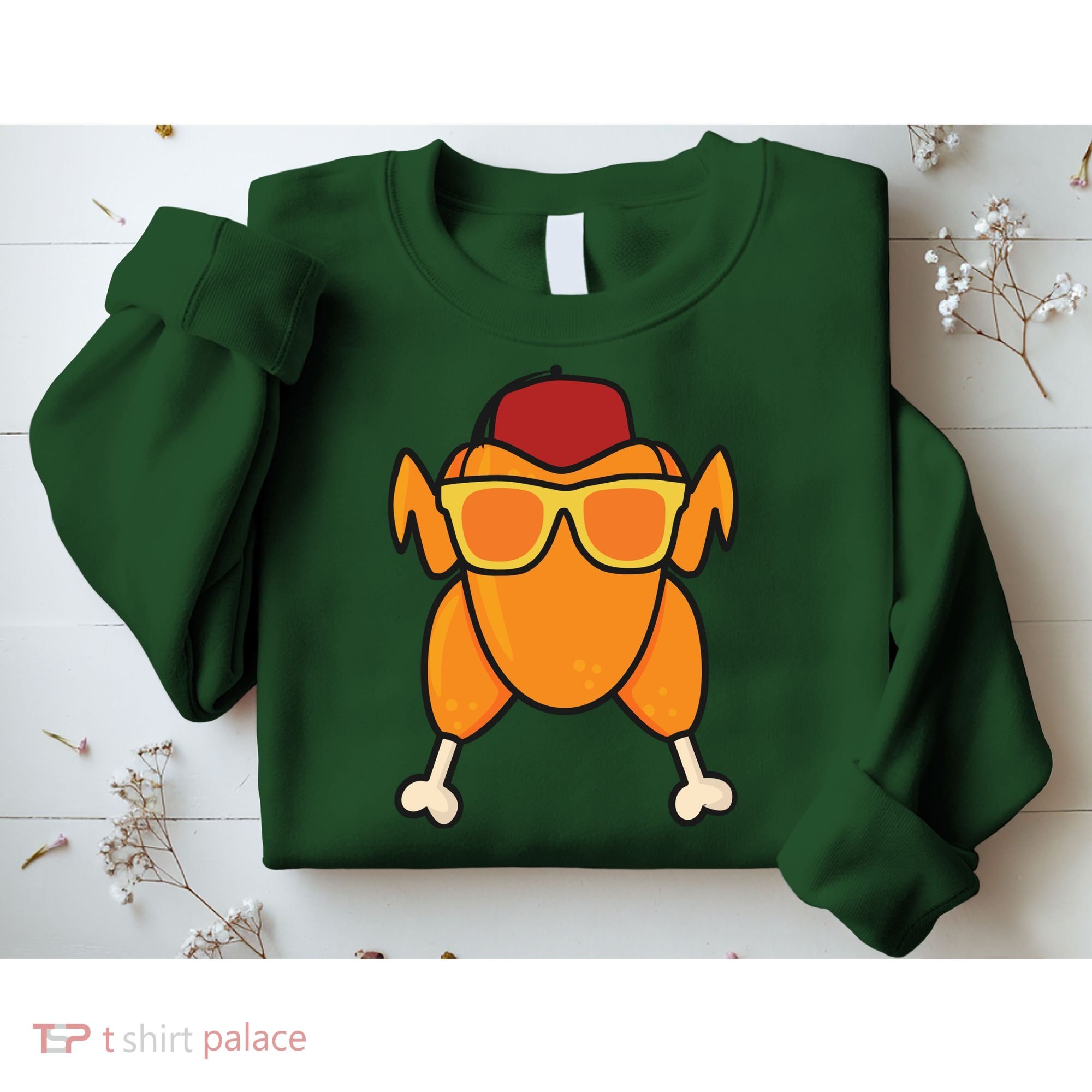 Turkey Head Happy Thanksgiving Day Funny Sweatshirt