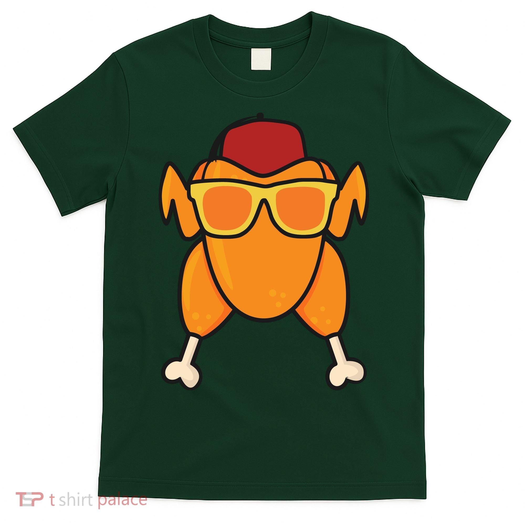 Turkey Head Happy Thanksgiving Day Funny T-Shirt